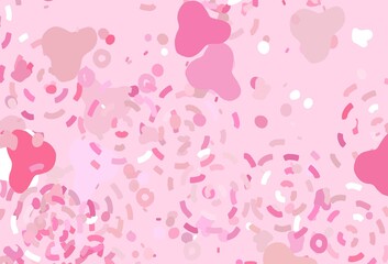 Light Pink, Yellow vector template with chaotic shapes.