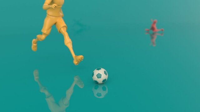3D motion design of a football game