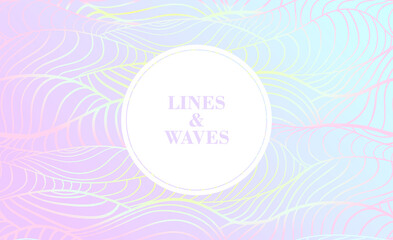 Minimalistic vector background with drawn lines like landscape. Stylized surface shape. Hand drawn pattern with waves