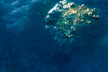 Abstract epoxy resin modern art background. Ocean view. Satellite view Designe for greeting cards, background, banners.