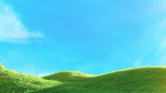3d animation, 3d rendering, animation, background, blow, design, environment, farm, field, fresh, freshness, garden, grass, grass blowing in the wind, green, growing, growth, isolated, land, lawn, mea