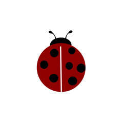 Fototapeta premium Ladybug icon vector set. Insect illustration sign collection. Bug symbol or logo.