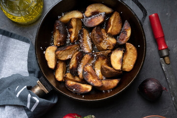Rustic fried potatoes