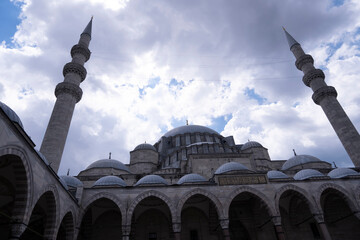 Fototapeta na wymiar suleymaniye mosque one of the famous tourist destination