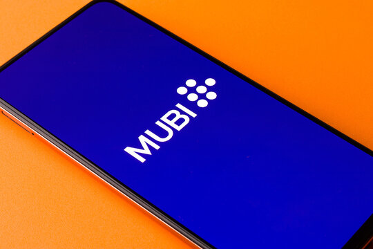 West Bangal, India - September 28, 2021 : Mubi logo on phone screen stock image.