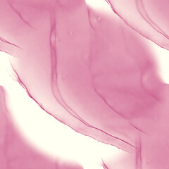 Obraz na płótnie Canvas Alcohol ink pink seamless background. Hand drawn
