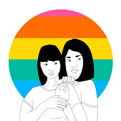 Asian LGBT couple