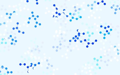 Light BLUE vector texture with artificial intelligence concept.