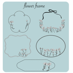 ナチュラル可愛いお洒落なフレーム