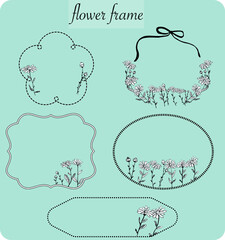 ナチュラル可愛いお洒落なフレーム