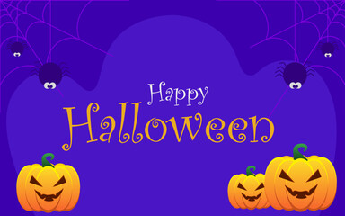 halloween background with pumpkins