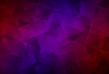 Dark Blue, Red vector low poly layout.