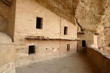 Mesa Verde National Park, best preserved cliff house built by Pueblo Anasazi people, popular tourist place