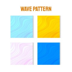 Colorful Wave pattern for any background use or wallpaper, violet yellow silver blue background 