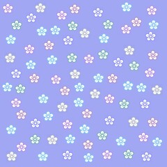 Pastel Spring Floral Patterned Backgrounds, Stationery and, Journal Paper