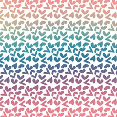 Valentines Heart Gradient Ombre Rainbow Texture