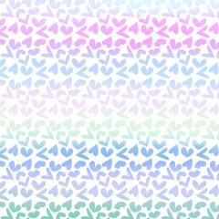 Valentines Heart Gradient Ombre Rainbow Texture
