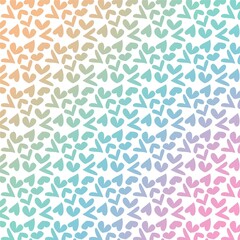 Valentines Heart Gradient Ombre Rainbow Texture