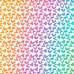 Valentines Heart Gradient Ombre Rainbow Texture