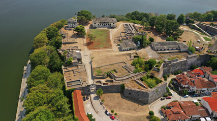 Aerial drone photo of iconic castle and ancinet citadel of Ioannina featuring Byzantine Museum, Its...