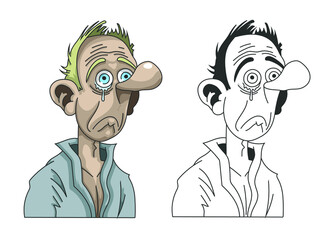 Homme déprimé, en dépression