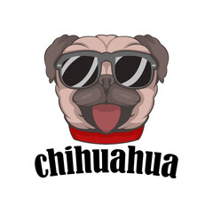 chihuahua logo mascot template 