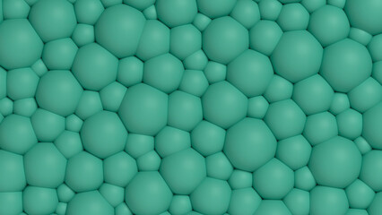 Plastic convex bubble textured green sheen color background