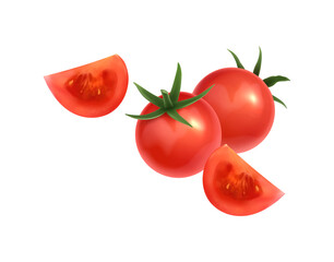 Tomatoes Realistic Icon