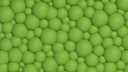 Convex bubble textured green background