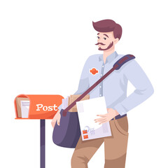 Postman Flat Illustration
