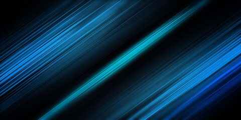 Futuristic technology modern banner design with blue diagonal lines. Abstract geometric background
