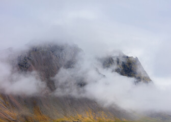 Vestrahorn covered in cloud