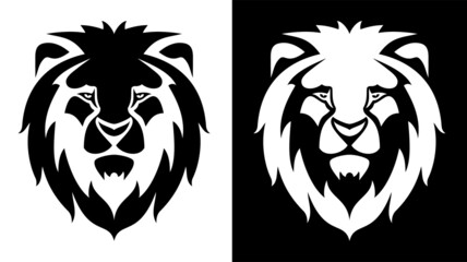 vector face of lion