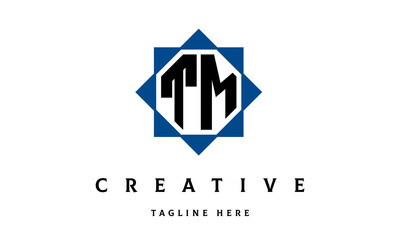 TM double square latter logo vector