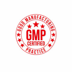 GMP certified stamp vector illustration.isolated on white background.