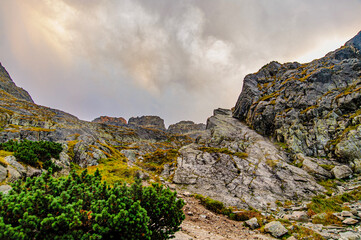 tatra landscape with clouds
