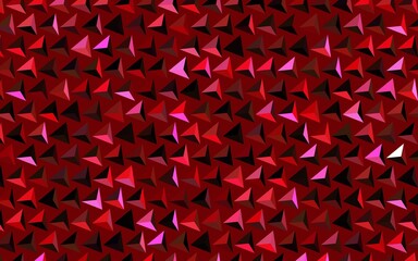 Dark Red, Yellow vector template with crystals, triangles.