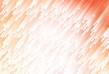 Light Orange vector background with stright stripes.