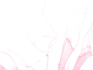 Alcohol pink and whate ink background. Abstract