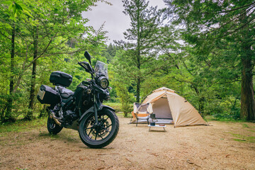 キャンプツーリング © Junji_Camera