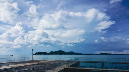 clouds over the sea