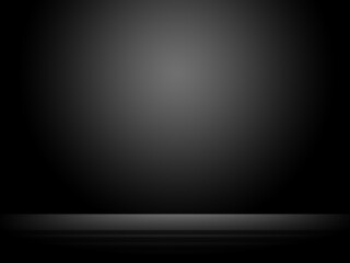 Abstract black background, can be used for valentines or Christmas design layout, studio, web template, room and report with smooth gradient color. ( Black and gray background )