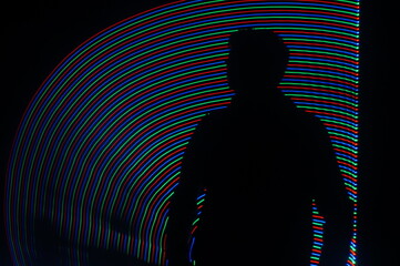 Led light portrait