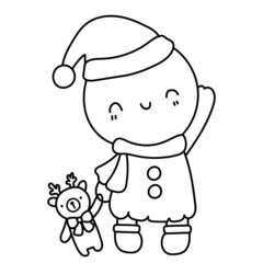 snowman outline