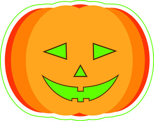 Happy Halloween Pumpkin Cartoon Images Green HD