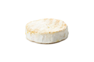 Tasty grilled camembert isolated on white background