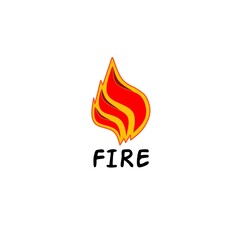 Fire logo design vektor illustration.