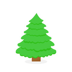 This is a Christmas tree on a white background.