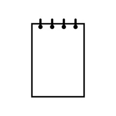 Notebook icon vector