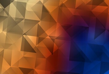 Light Blue, Yellow vector polygonal pattern.